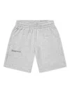 Pangaia Slogan-print Shorts In Grey