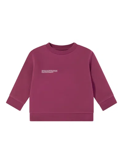 Pangaia Babies' Slogan-print Sweatshirt In Purple