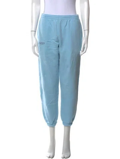 Pre-owned Pangaia Straight Leg Pants In Blue