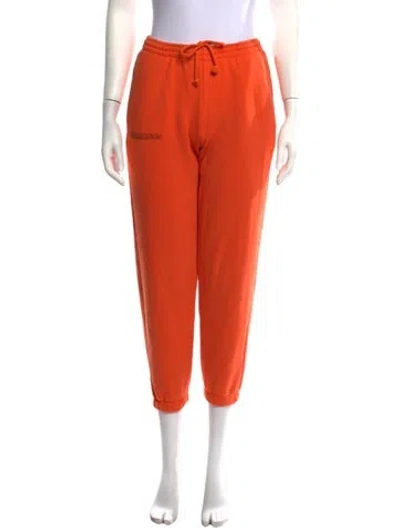 Pre-owned Pangaia Straight Leg Pants In Orange