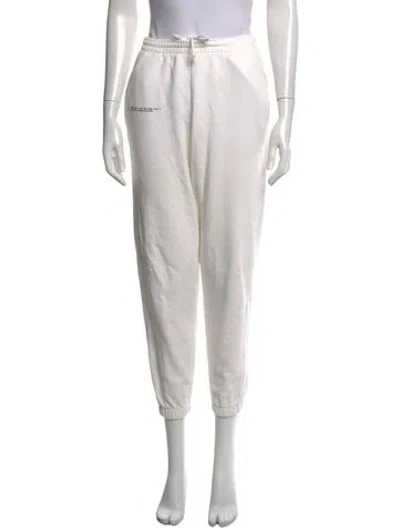 Pre-owned Pangaia Straight Leg Pants In White