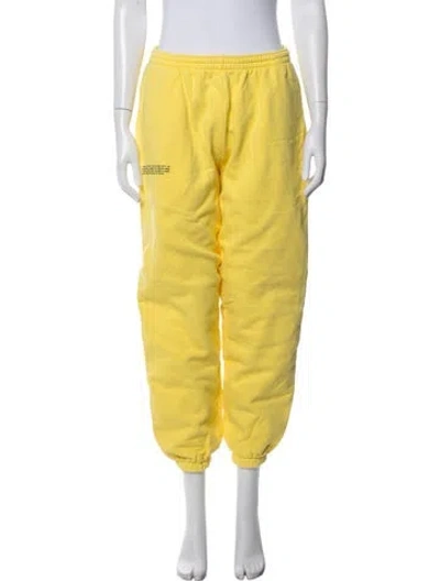 Pre-owned Pangaia Sweatpants In Yellow