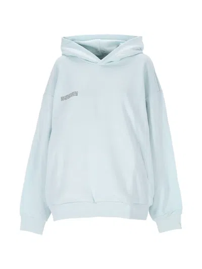 Pangaia Text-print Hoodie In Blue