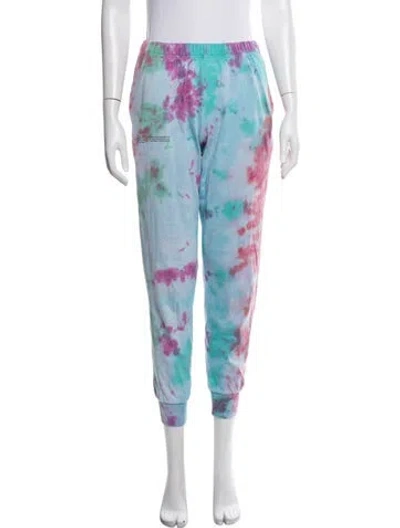 Pre-owned Pangaia Tie-dye Print Sweatpants In Blue