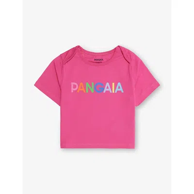 Pangaia Babies' Tourmaline Pink 365 Crewneck Cotton-jersey T-shirt 0-24