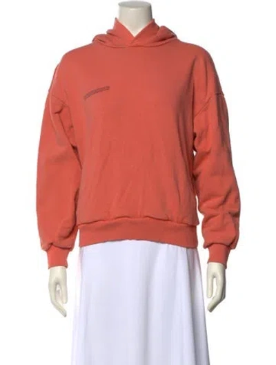 Pre-owned Pangaia Turtleneck Long Sleeve Sweatshirt In Orange