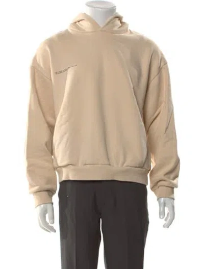 Pre-owned Pangaia V-neck Long Sleeve Hoodie In Neutral