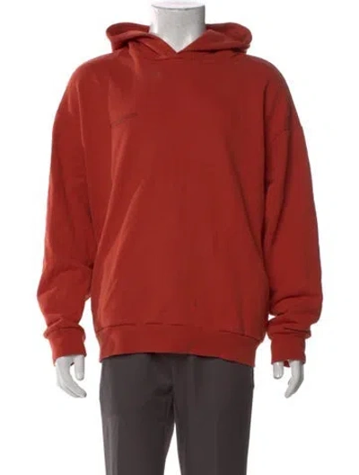 Pre-owned Pangaia V-neck Long Sleeve Hoodie In Pink