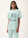 Pangaia Womens White Rhino Hope T-shirt In Blue
