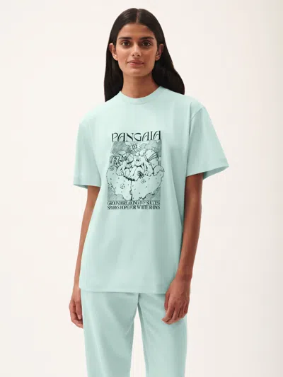 Pangaia Womens White Rhino Hope T-shirt In Blue