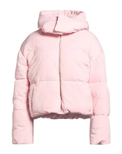 Pangaia Woman Puffer Light Pink Size Xl Recycled Polyamide