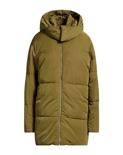 Pangaia Woman Puffer Military Green Size Xl Polyamide