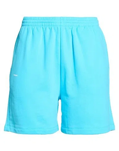 Pangaia Woman Shorts & Bermuda Shorts Turquoise Size Xxs Organic Cotton In Blue