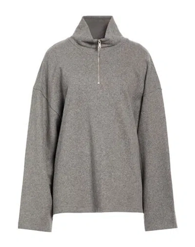 Pangaia Woman Sweater Grey Size Xl Recycled Wool, Wool In Gray