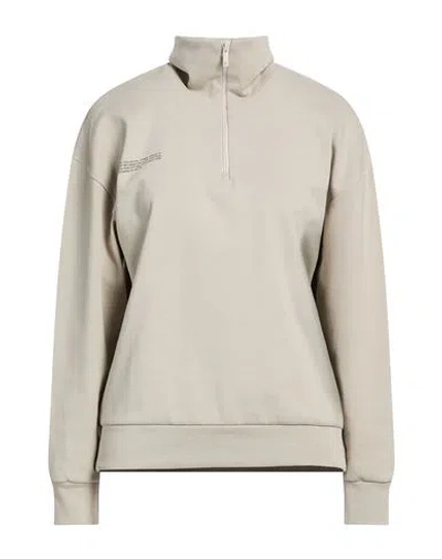 Pangaia Woman Sweatshirt Beige Size S Organic Cotton, Recycled Cotton, Elastane In Brown