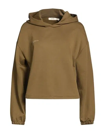 Pangaia Woman Sweatshirt Military Green Size Xxl Organic Cotton In Brown