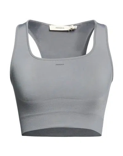 Pangaia Woman Top Lead Size Xxl Polyamide, Elastane In Gray