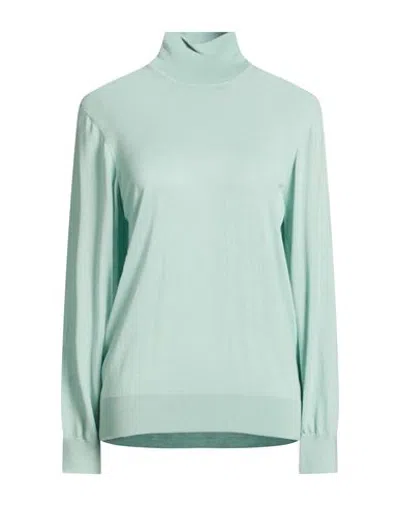 Pangaia Woman Turtleneck Turquoise Size S Merino Wool In Green