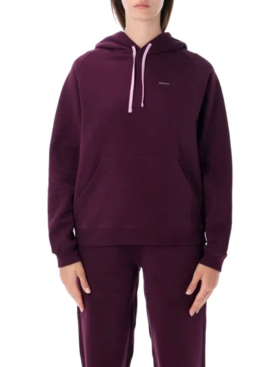 Pangaia Women's Cotton Hoodie Sweatshirt In Nocturne Plum