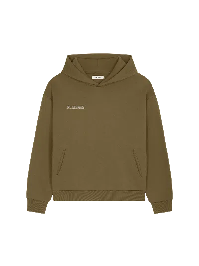 Pangaia Womens 365 Heavyweight Soft Organic Cotton Hoodie—soil Brown