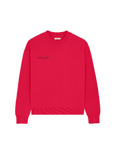 Pangaia 365 Cotton Sweatshirt In Red