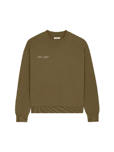 Pangaia Womens 365 Heavyweight Sweatshirt—soil Brown