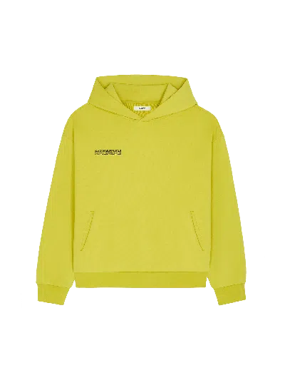 Pangaia Womens 365 Midweight Soft Organic Cotton Hoodie—auroral Olive In Yellow