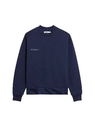 Pangaia Womens 365 Midweight Sweatshirt—navy In Blue