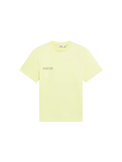 Pangaia Womens 365 Midweight T-shirt—soft Lime In Yellow