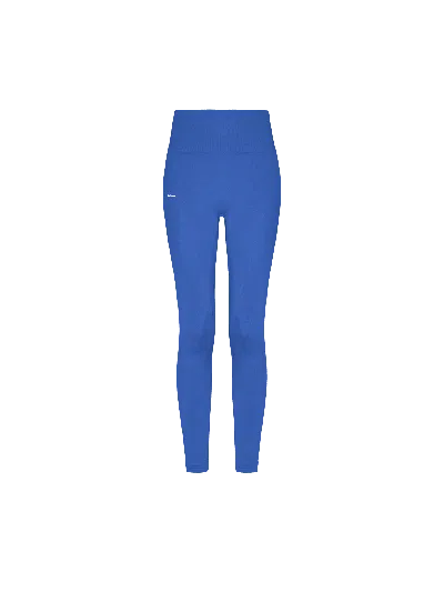 Pangaia Womens 99% Bio-based Compressive Leggings—gaia Blue