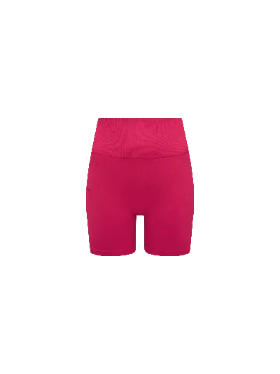 Pangaia Womens 99% Bio-based Compressive Shorts—acai Pink