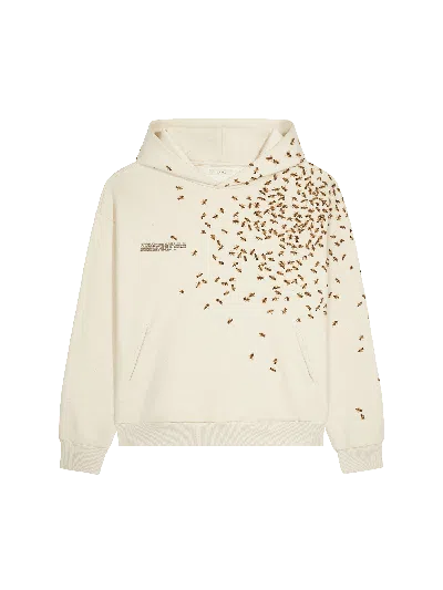 Pangaia Womens Bee:wild Soft Organic Cotton Hoodie—undyed In Neutral