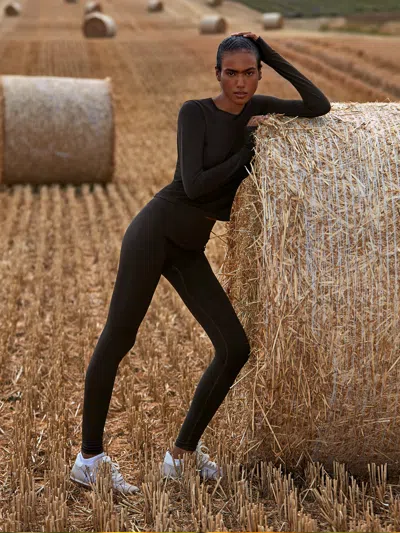 Pangaia Womens Bio-based Leggings—black