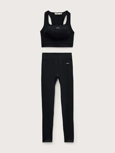 Pangaia Womens Bio-based Tank Top And Leggings Set In Black