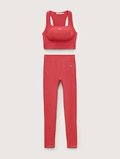 Pangaia Womens Bio-based Tank Top And Leggings Set In Red