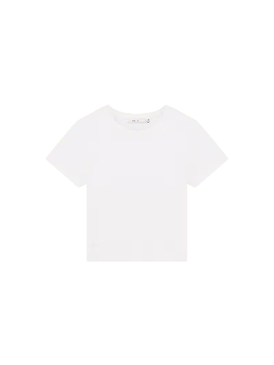 Pangaia Womens Cropped T-shirt—off-white