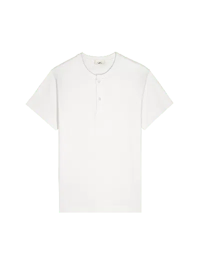 Womens Dna Henley T-shirt—off-white In Neutral from PANGAIA