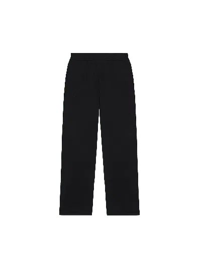 Pangaia Womens Dna Knitted Straight Leg Sweatpants—black In Blue
