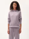 Pangaia Womens Dna Regenerative Merino Wool Soft Organic Cotton Hoodie In Purple
