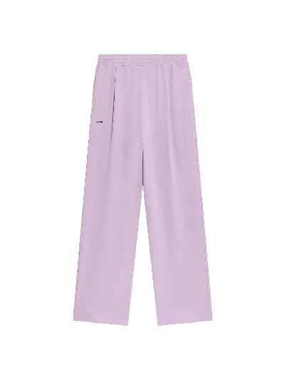 Pangaia Womens Double Jersey Pleated Trousers—crocus Purple