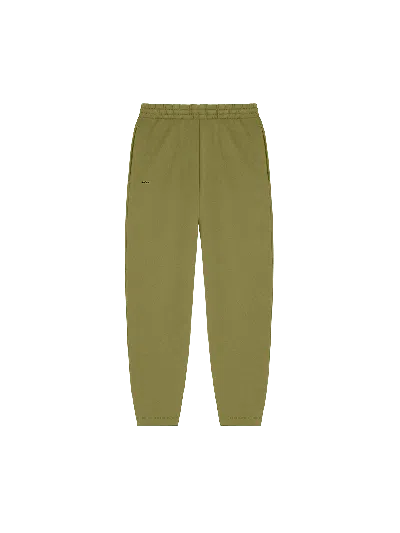 Pangaia Womens Heavyweight Barrel-leg Sweatpants—highland Green