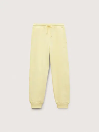 Pangaia Womens Heavyweight Drawstring Track Pants In Yellow