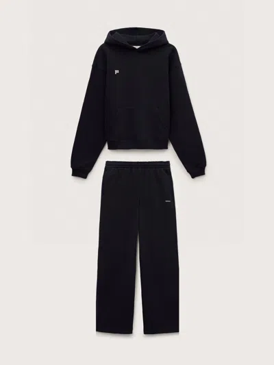 Pangaia Womens Heavyweight Hoodie And Straight Leg Track Pants Set In Blue