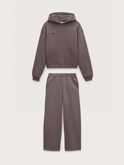 Pangaia Womens Heavyweight Hoodie And Straight Leg Track Pants Set In Purple