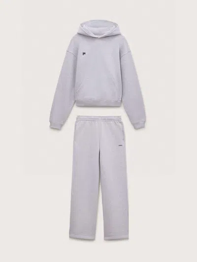 Pangaia Womens Heavyweight Hoodie And Straight Leg Track Pants Set In Gray