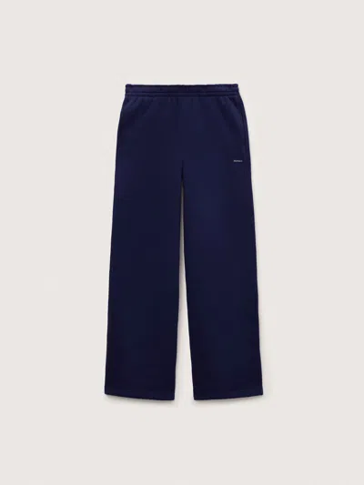 Pangaia Womens Heavyweight Straight Leg Track Pants In Blue