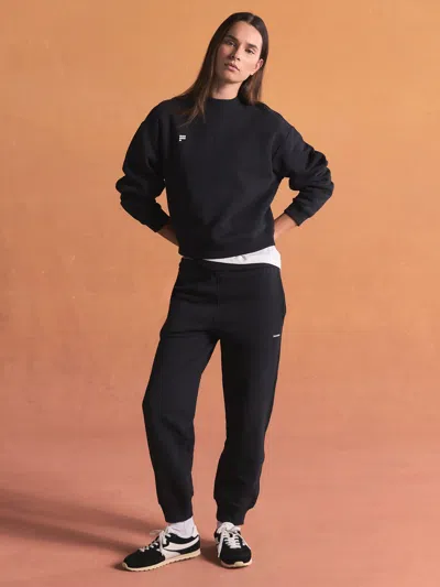 Pangaia Womens Heavyweight Sweatshirt And Track Pants Set In Black