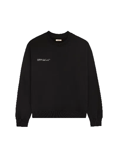 Pangaia Womens Heavyweight Sweatshirt—black