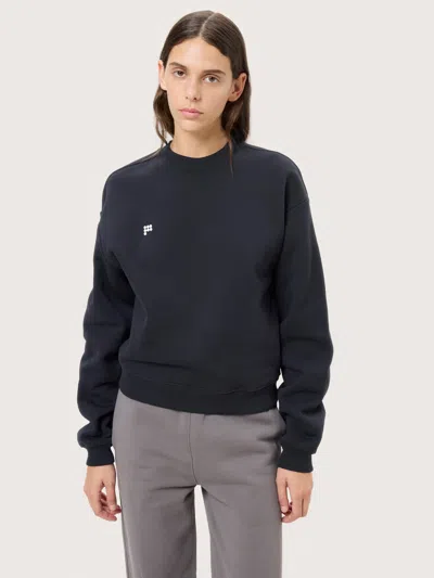 Pangaia Womens Heavyweight Sweatshirt—black