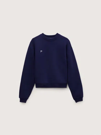 Pangaia Womens Heavyweight Sweatshirt—ocean Navy In Blue